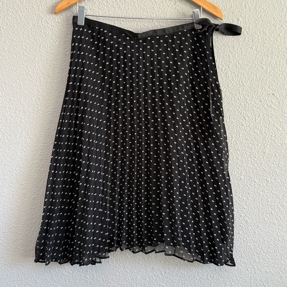 Vintage Donna Rae Pleated Black & White Skirt Size‎ 10 EUC